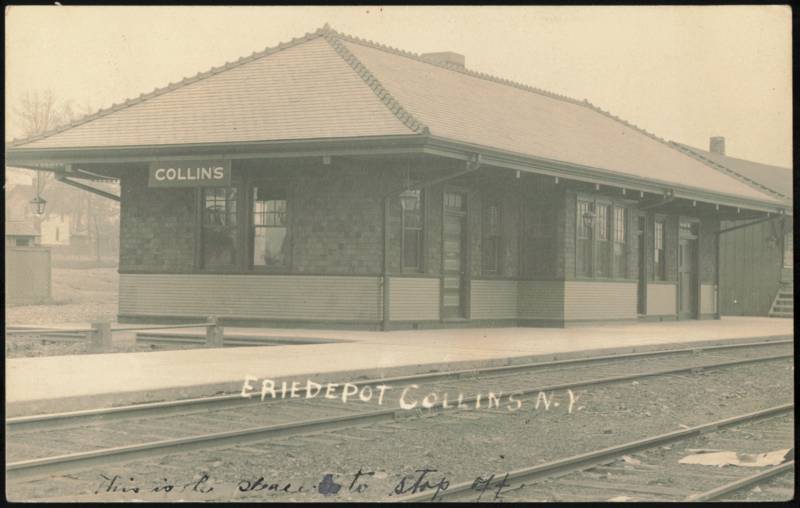 Erie Depot Train Station Collins New York
