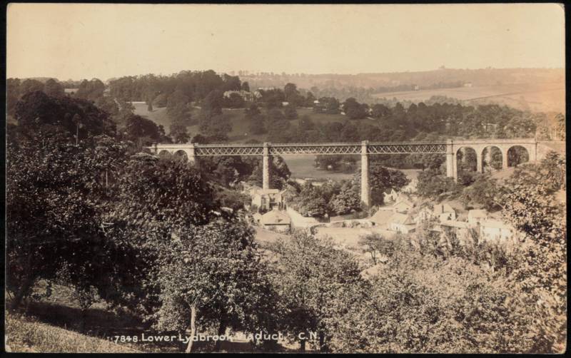 Lower Lydbrook Viaduct and Surrounding Valley United Kingdom