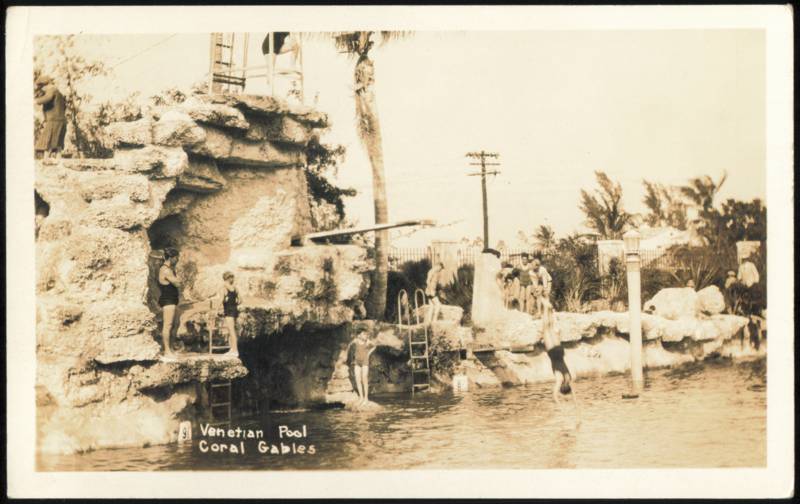Venetian Pool Divers and Swimmers Coral Gables Florida