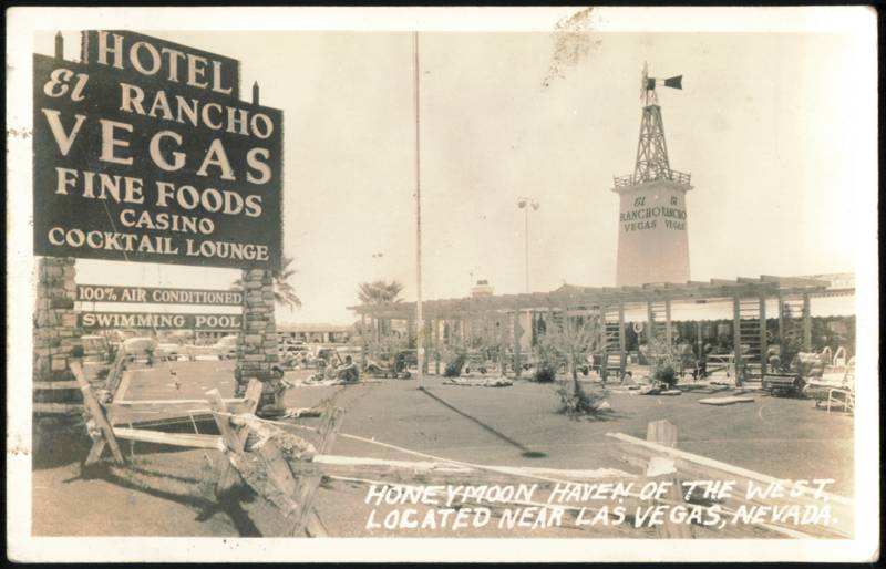 Hotel El Rancho Vegas Honeymoon Haven of the West Las Vegas Nevada