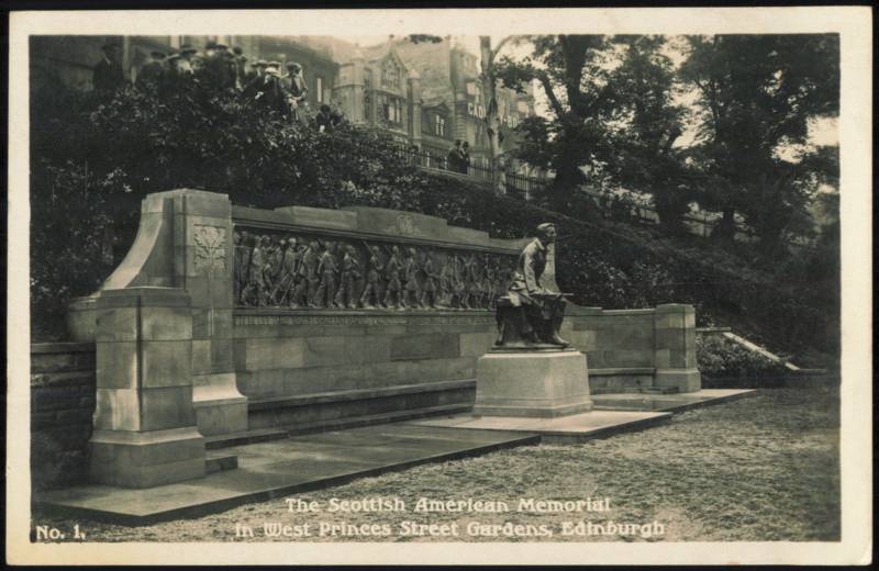 Scottish American Memorial, West Princes Street Gardens Edinburgh Scotland