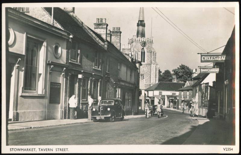 Tavern Street and Church Spire Stowmarket United Kingdom