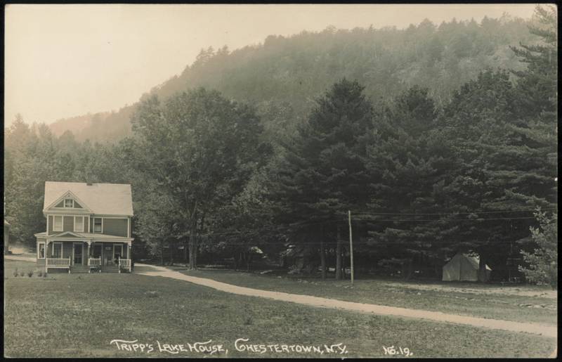 Tripp's Lake House with Grounds and Tent Chestertown New York