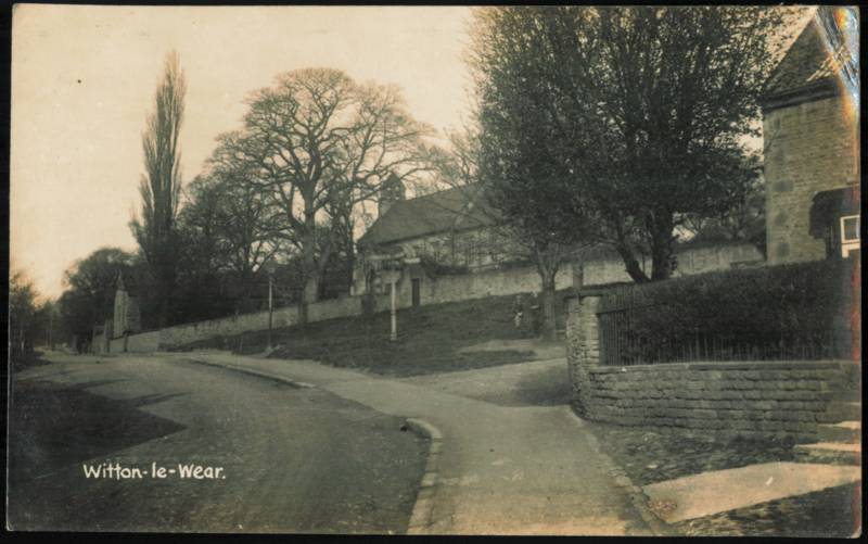 Witton-le-Wear Street Scene with Church England