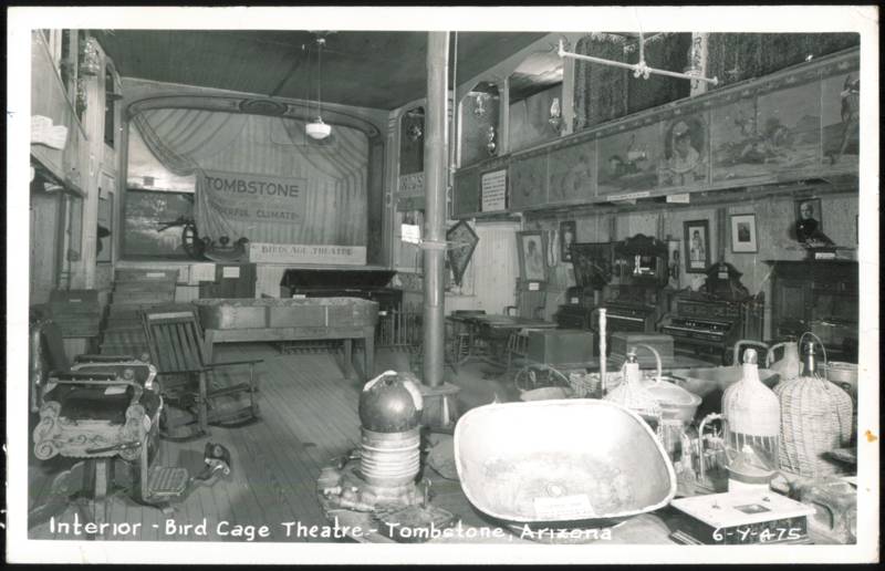 Interior Bird Cage Theatre Historic Saloon Tombstone Arizona
