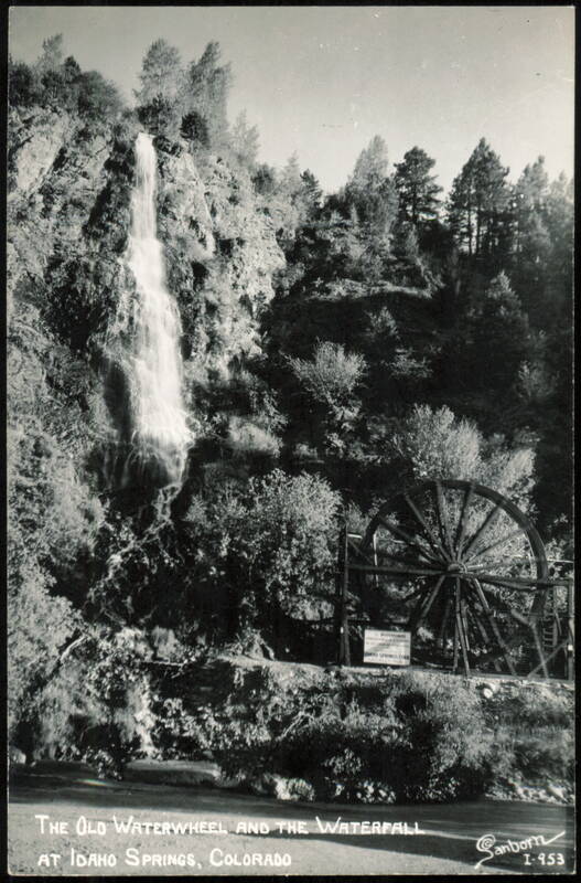 The Old Waterwheel and the Waterfall Idaho Springs Colorado