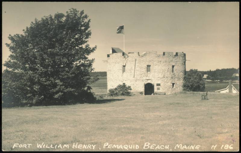Fort William Henry Stone Tower Pemaquid Beach Maine