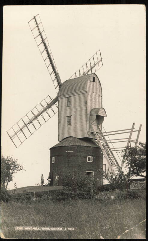 The Windmill with Roundhouse and Sails Earl Soham United Kingdom