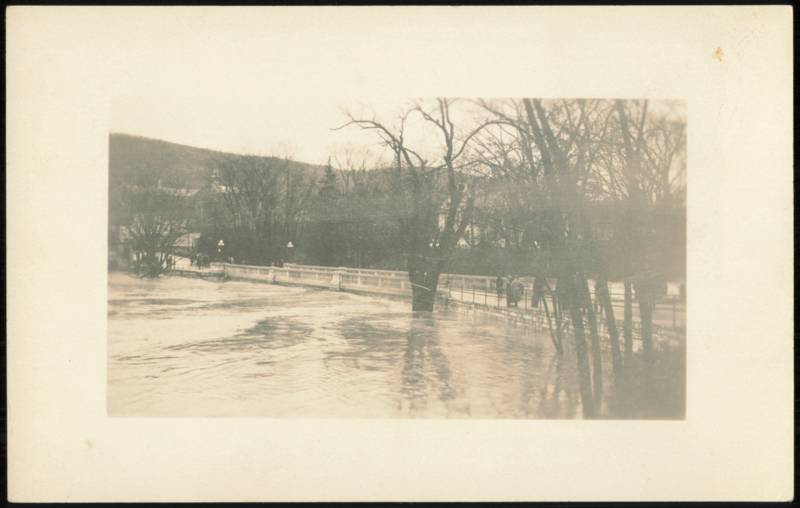 Bridge in Flood Time, November 3, 1927 Proctor Vermont