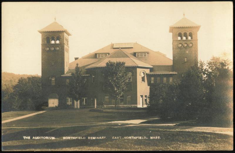 The Auditorium, Northfield Seminary East Northfield Massachusetts