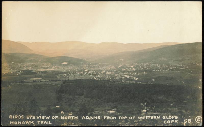 Birds Eye View from Top of Western Slope, Mohawk Trail North Adams Massachusetts
