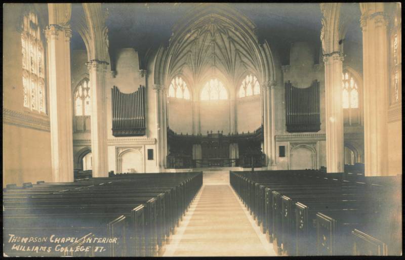 Thompson Chapel Interior, Williams College Williamstown Massachusetts