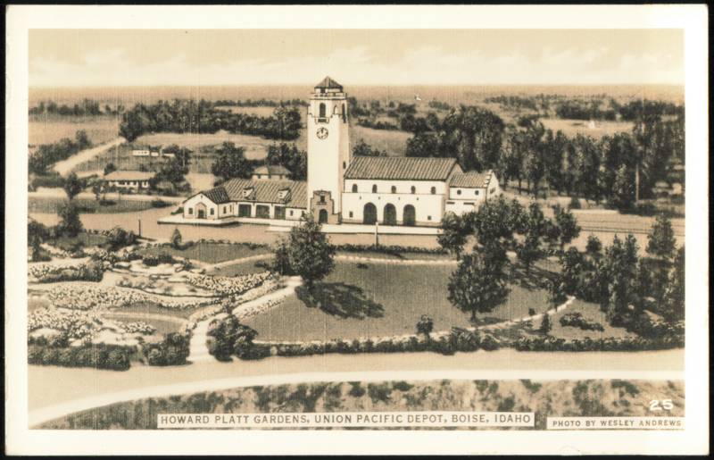 Howard Platt Gardens, Union Pacific Depot Boise Idaho