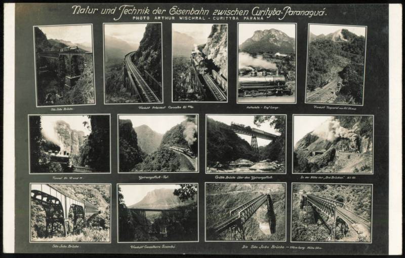 Eisenbahn Curityba-Paranaguá Bridges & Tunnels Multi-View Curitiba Brazil