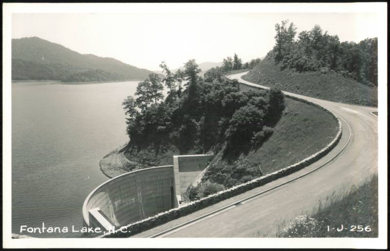Scenic Road Overlook at Fontana Lake North Carolina
