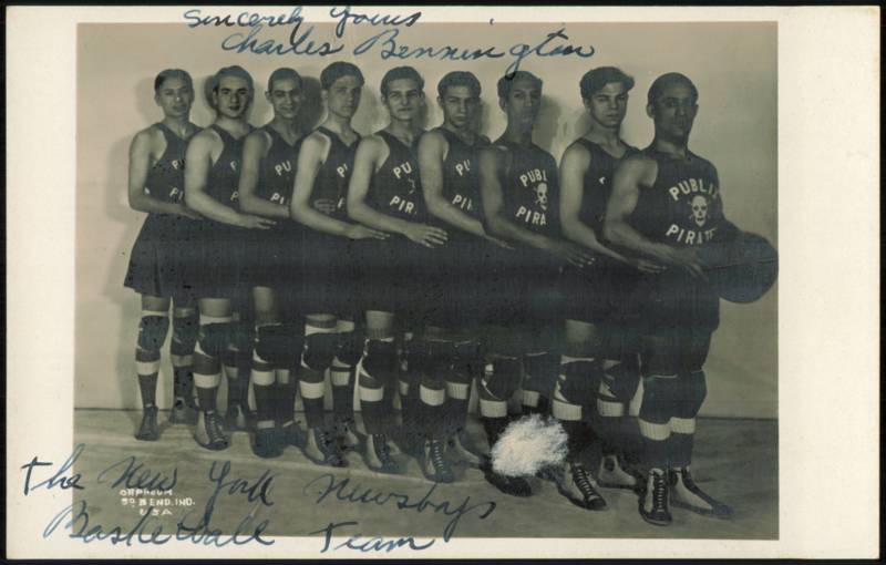 New York Newsboys Publix Pirates Basketball Team Orpheum