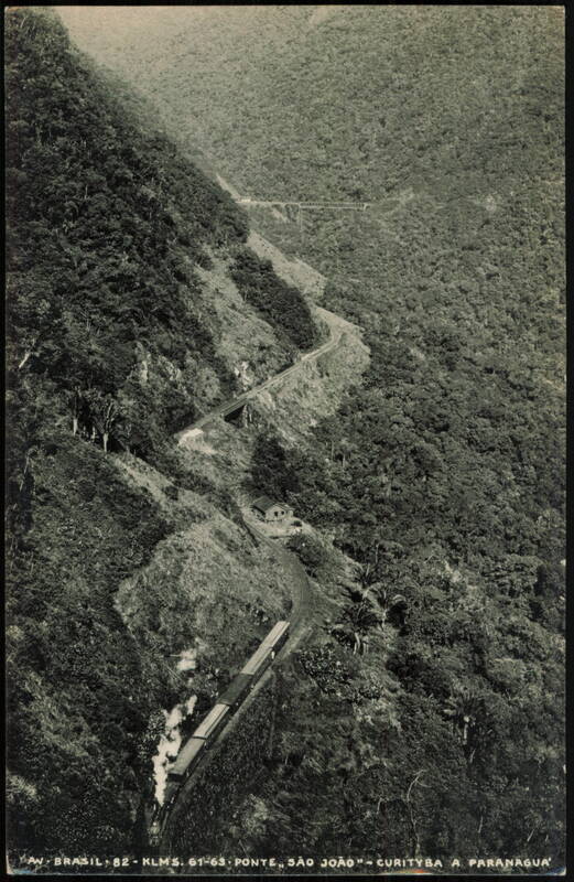 Ponte São João, Curityba a Paranaguá Railroad Train Brazil