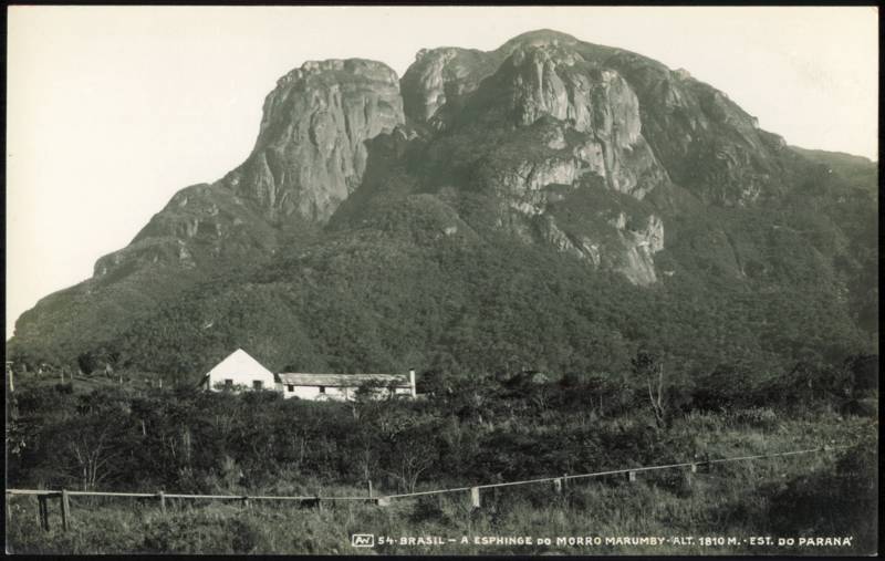 A Esphinge do Morro Marumby Mountain, 1810 M. Brazil