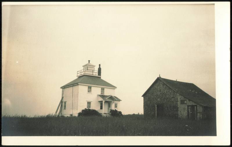 Black Rock Light and Outbuilding Great Bras d'Or NS Canada