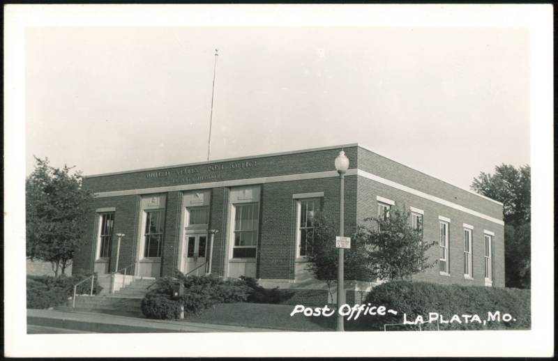 United States Post Office Exterior La Plata Missouri