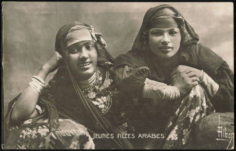 Jeunes Filles Arabes, Young Arab Women Portrait Alban