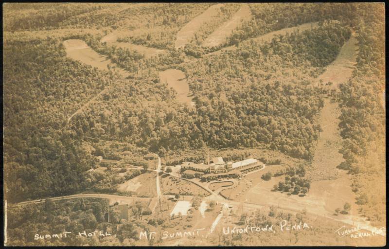 Summit Hotel, Mt. Summit Turgeon Aerial View Uniontown Pennsylvania