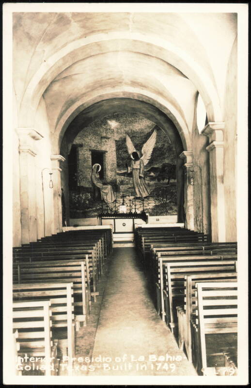 Presidio of La Bahia Chapel Interior, Built 1749 Goliad Texas