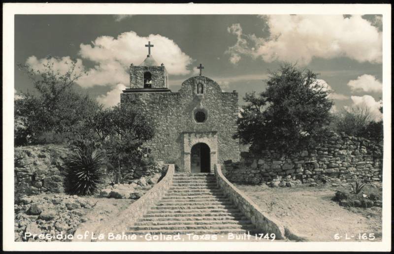 Presidio of La Bahia Chapel and Steps, Built 1749 Goliad Texas