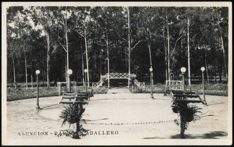 Parque Caballero Circular Grounds and Footbridge Asuncion Paraguay
