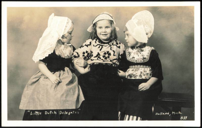 Little Dutch Delegates in Costume, Holland, Michigan