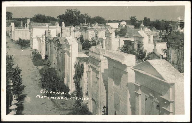 Historic Above-Ground Tombs and Crypts at Cementerio Matamoros Mexico