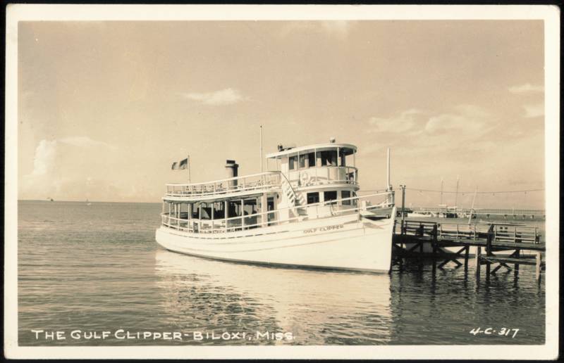 The Gulf Clipper Passenger Boat at Pier Biloxi Mississippi