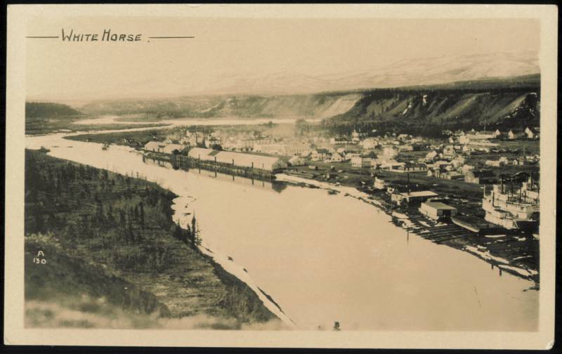 Panoramic View of Waterfront and Townsite Whitehorse YT Canada