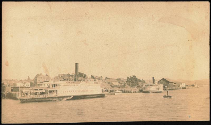 Ferry Boat El Capitan at Dock, San Francisco Bay California
