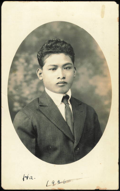 Young Black Man in Suit Oval Portrait, 1926 Men