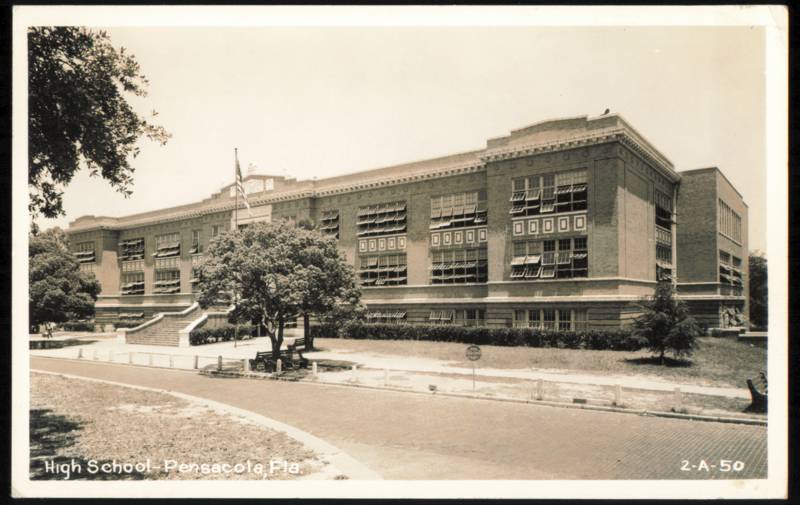 High School Building Exterior and Grounds Pensacola Florida