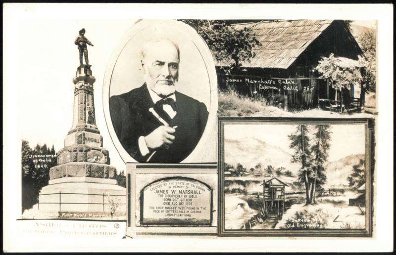 James W. Marshall, Gold Discoverer, Cabin & Monument Coloma California