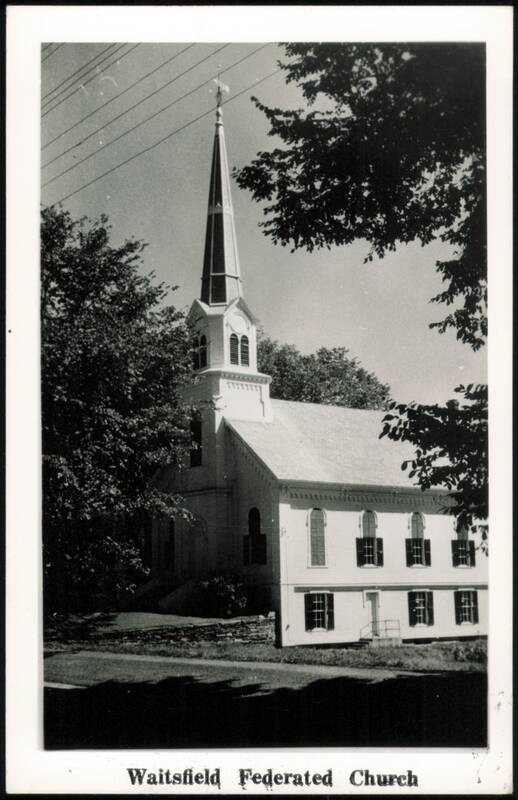 Waitsfield Federated Church with Steeple and Belfry Vermont