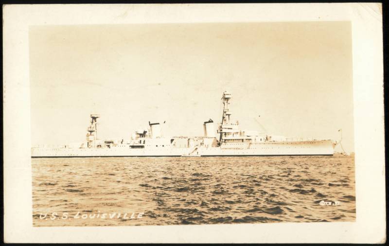 USS Louisville CA-28 Heavy Cruiser Warship Ships