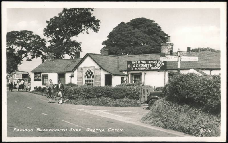 Famous Old Blacksmith Shop & Marriage Room Gretna Green United Kingdom