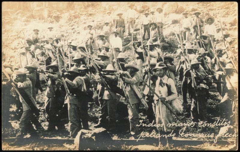 Mexican Revolution: Mayo Constitutionalists with Bows Mexico