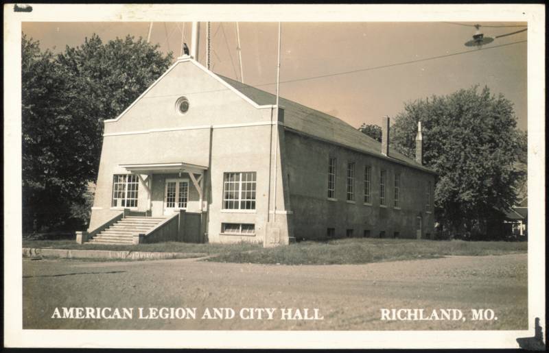 American Legion and City Hall Building Richland Missouri