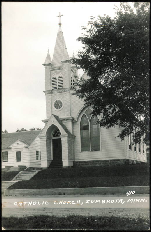 Catholic Church Steeple and Exterior Zumbrota Minnesota