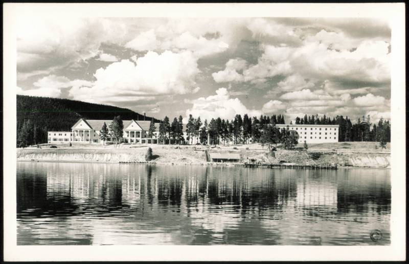 Lake Hotel Across Water, Yellowstone National Park Wyoming