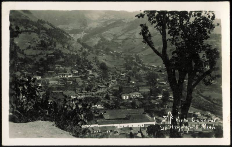 Vista General View of Angangueo Mich Mexico