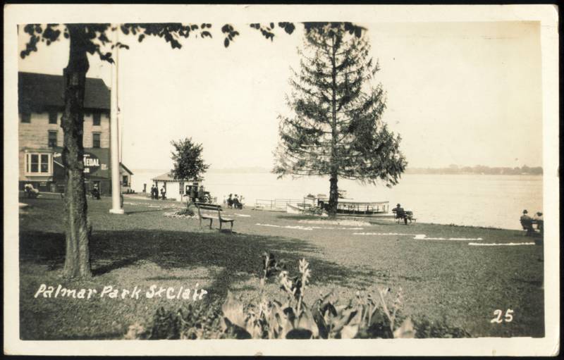 Palmar Park Waterfront Scene St. Clair Michigan