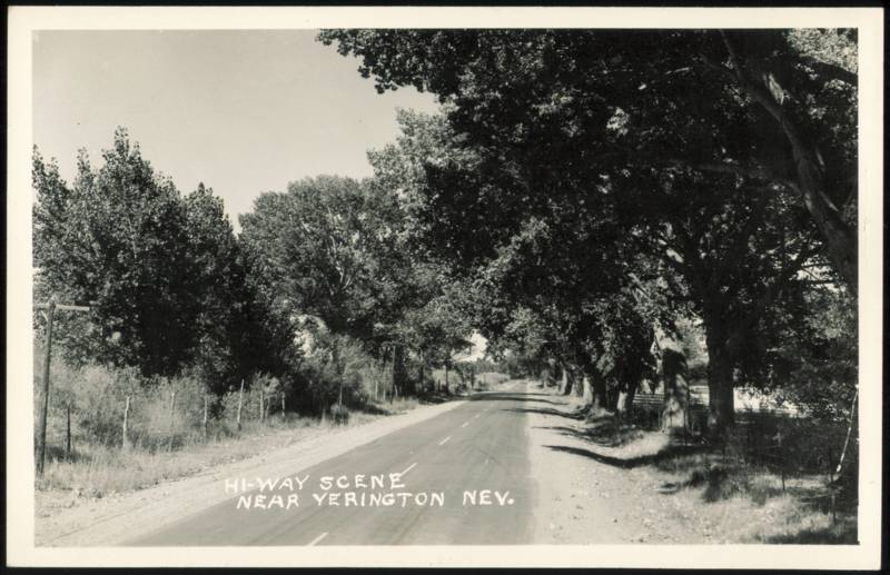 Hi-Way Scene Near Yerington Nevada