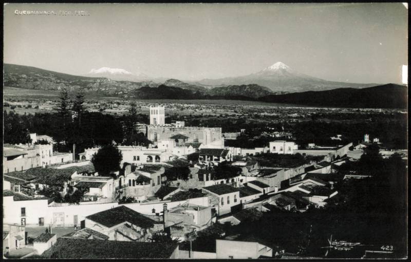 Panoramic View with Popocatépetl and Iztaccíhuatl Cuernavaca Missouri Mexico