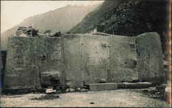 Six Monoliths, Sun Temple, Ollantaytambo Postcard