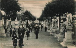 Cementerio General Monuments and Mourners Postcard